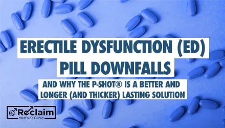 Erectile Dysfunction Pill Downfalls & Why the P-Shot® is Better | Reclaim Men’s Clinic